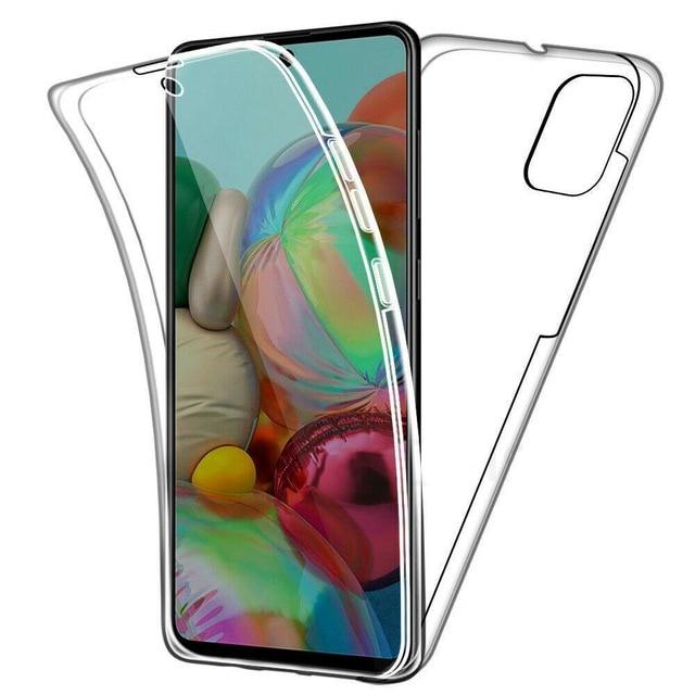

Чохол 360 Double Soft TPU для Samsung Galaxy A11 A31 A21S A51 A71 A01 A41 A50 A30 A70 A40 A20 A10 A30S A6 A7 A8 S20 Ultra S10E S10 S9 S8 Plus Cover Samsung A31 чистий