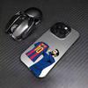 L-Leo M-Messi LIONEL Phone Case For iPhone 17, 16,15,14,13,12,11 Plus,Pro Max, Colorful Silver Funda Cover