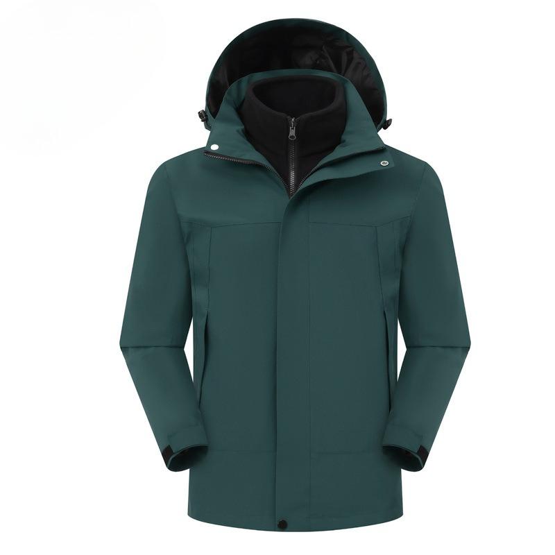 

Новая осенне-зимняя куртка «три в одном» для мужчин и женщин, повседневная дышащая альпинистская куртка, подкладка софтшелл, куртка для занятий спортом на открытом воздухе 4XL