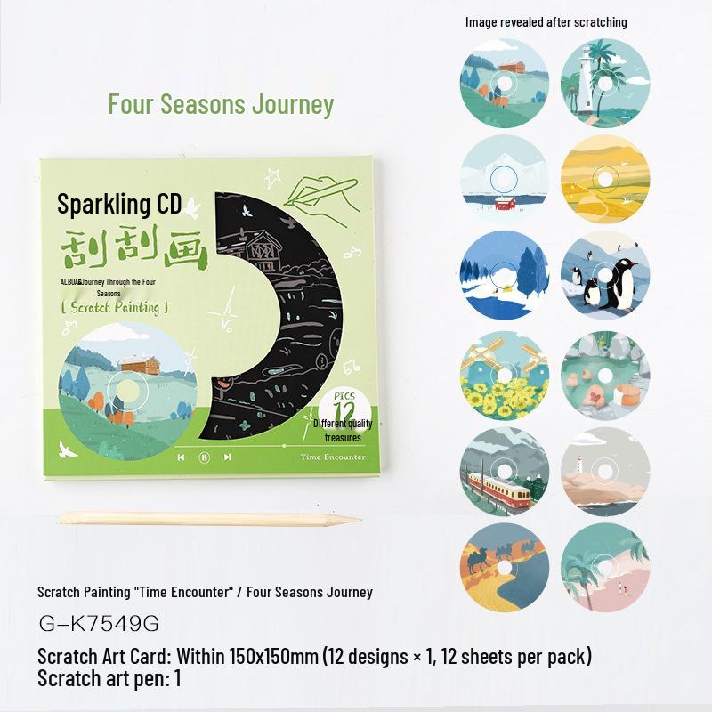 Li Yan She Creative Graffiti Scratch Painting Book: Time Encounter Series