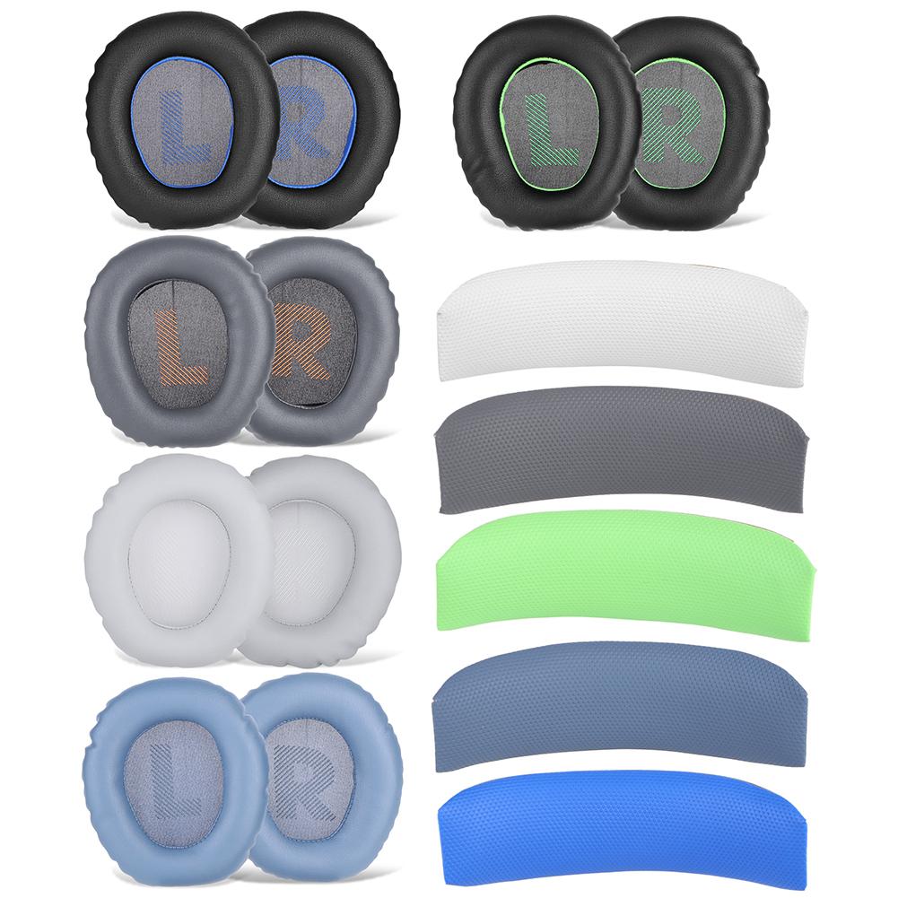 Headset Headbeam Sleeve Memory Sponge Earpads Headbeam Replacement Ear Pads Headbeam Cover for JBL Quantum 100/100X