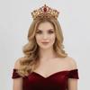 Vintage Barock Krone Glänzend Prinzessin Strass Tiara Königin Tiara Krone Haarschmuck Zubehör