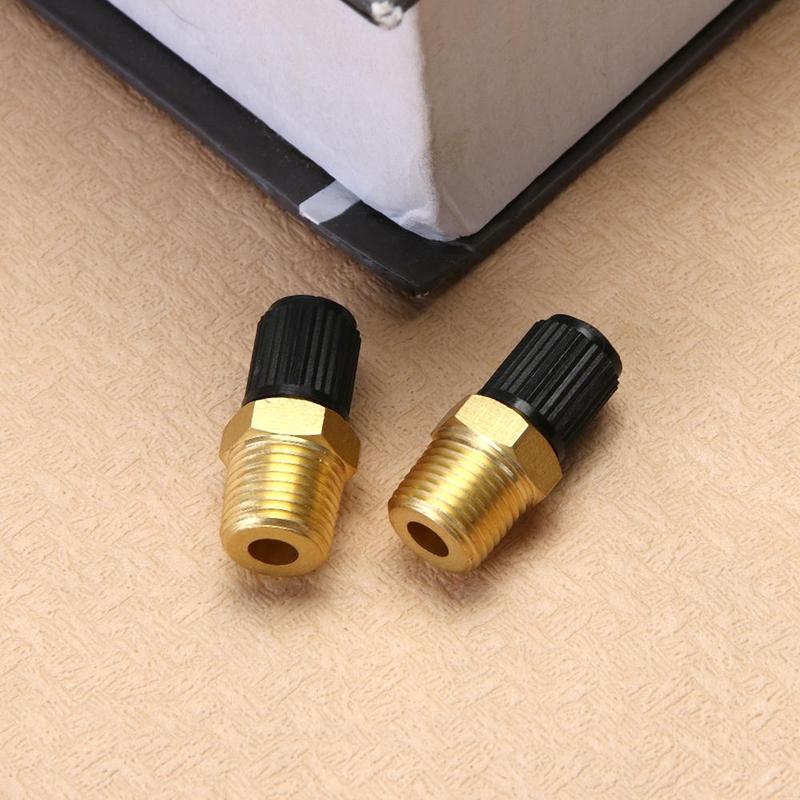 2Pcs 1/4 1/8 Inch Npt Mpt Brass Tire Tire Air Compressor Fuel Tank Filling Valve For Dunlop Valve Car Styling Auto Parts