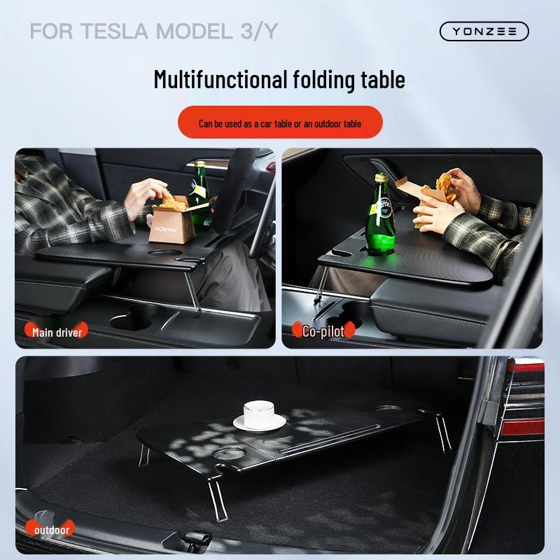 Tesla Model 3/Y Refresh Multifunctional Foldable Car Tray/Table