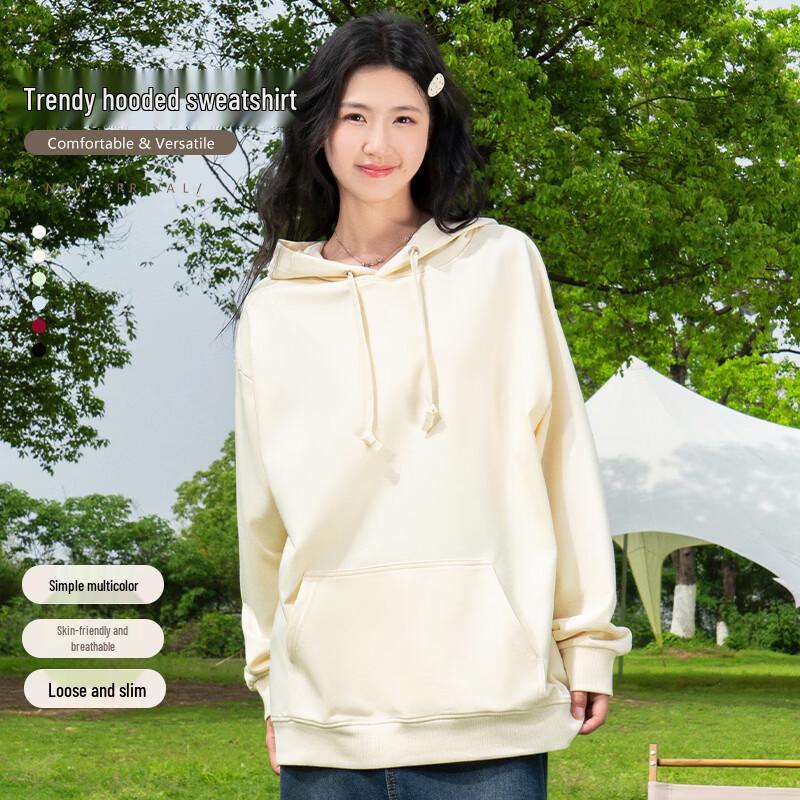 Baleno Women's American Retro Oversize Hooded Sweatshirt