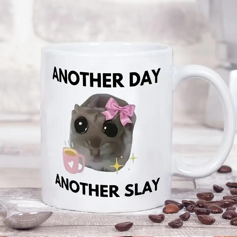 Quirky Ceramic Coffee Cup - Unique Gift for Men & Women, Fun & Creative Design 301-400ml