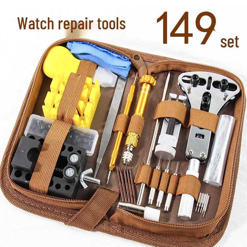 149-Piece Watch Repair & Disassembly Tool Set with Opener in Handy Tool Bag