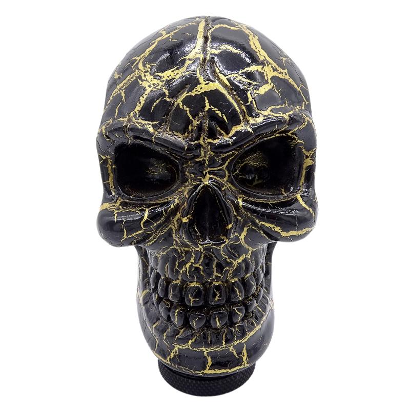 1 Pcs Universal Skull Shape Head Style Car Interior Accessories Decoration Car Manual Gear Stick Shifter Lever Knob