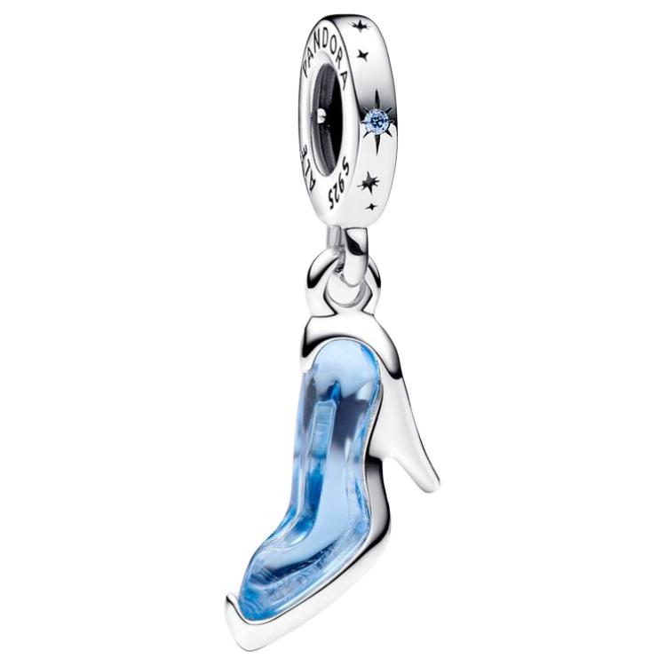 Pandora Crystal Shoe Shaped Sterling Silver Pendant Women pendant 793071C01 Box