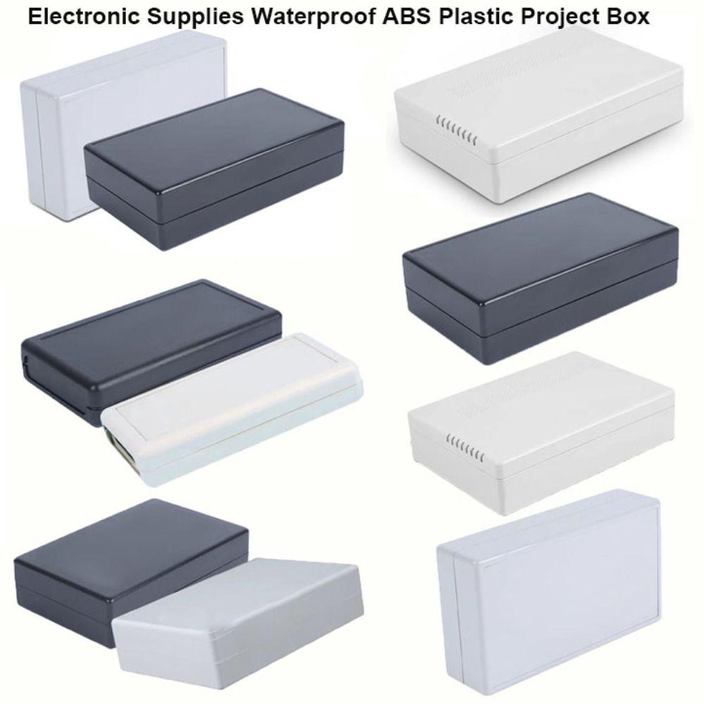 New Waterproof Project Enclosure Boxes White Black ABS Plastic Storage Case 9 Styles Housing Instrument Case Electronic Supplies