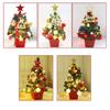 1Pcs Tabletop Christmas Tree with Bright LED Lights Home Decoration Accessories Stylish Holiday Present for Men Women