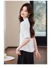 Women's Wrinkle-Resistant Chiffon V-Neck Short Sleeve Blouse - Professional Summer Top
