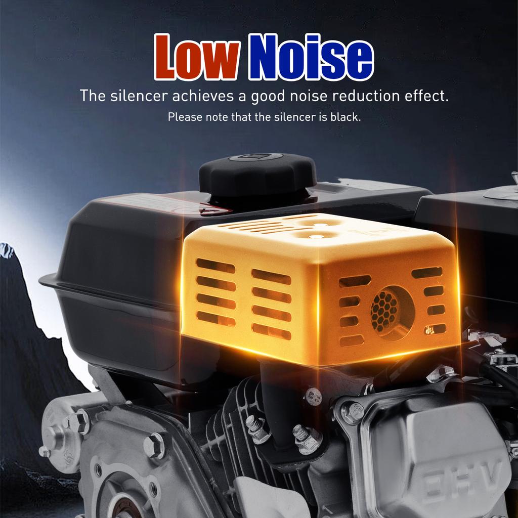 7.5HP 4Stroke Gas Engine , 210CC Electric Start Motor OHV Gas Engine Go Kart Gas Engine Motor 3600RPM Air Cooled Single Cylinder