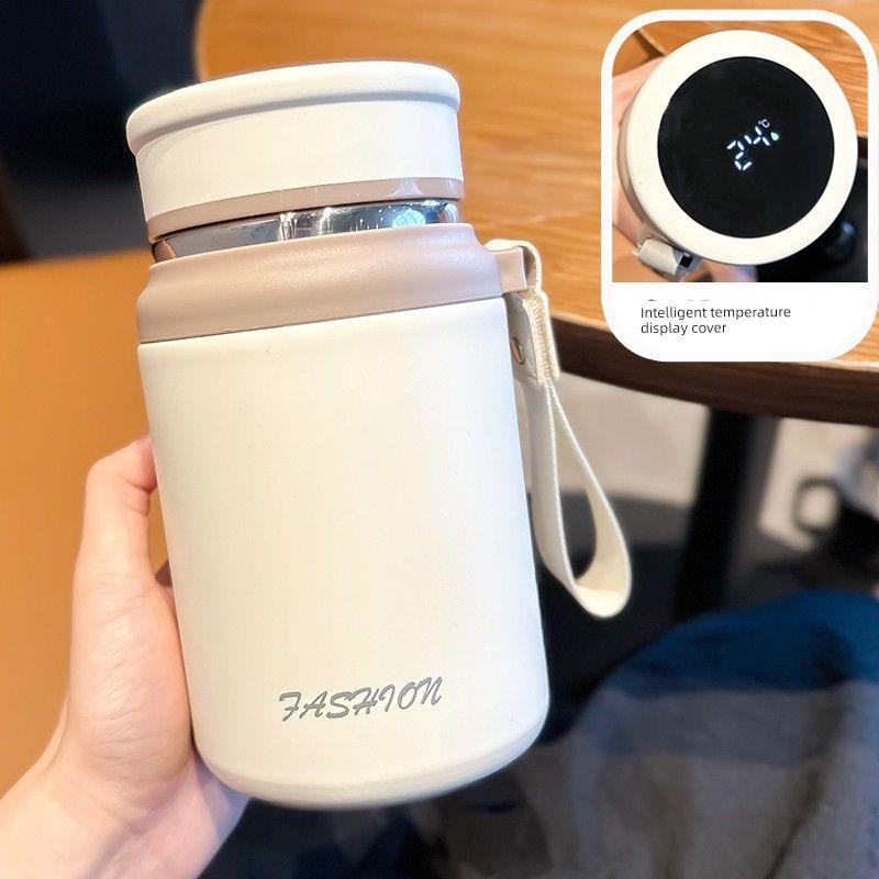 

Large Capacity Vacuum Cup for Men and Women 316 Stainless Steel White 700ml (Temperature Display Cap)