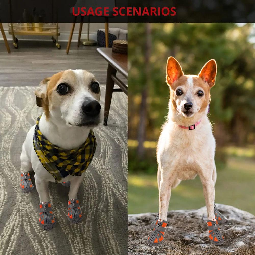 Anti Slip Dog Shoes Waterproof for Small Dogs Chihuahua Shoe Protector Dog Boots Puppy Hiking Shoes Breathable Mesh Pet Booties
