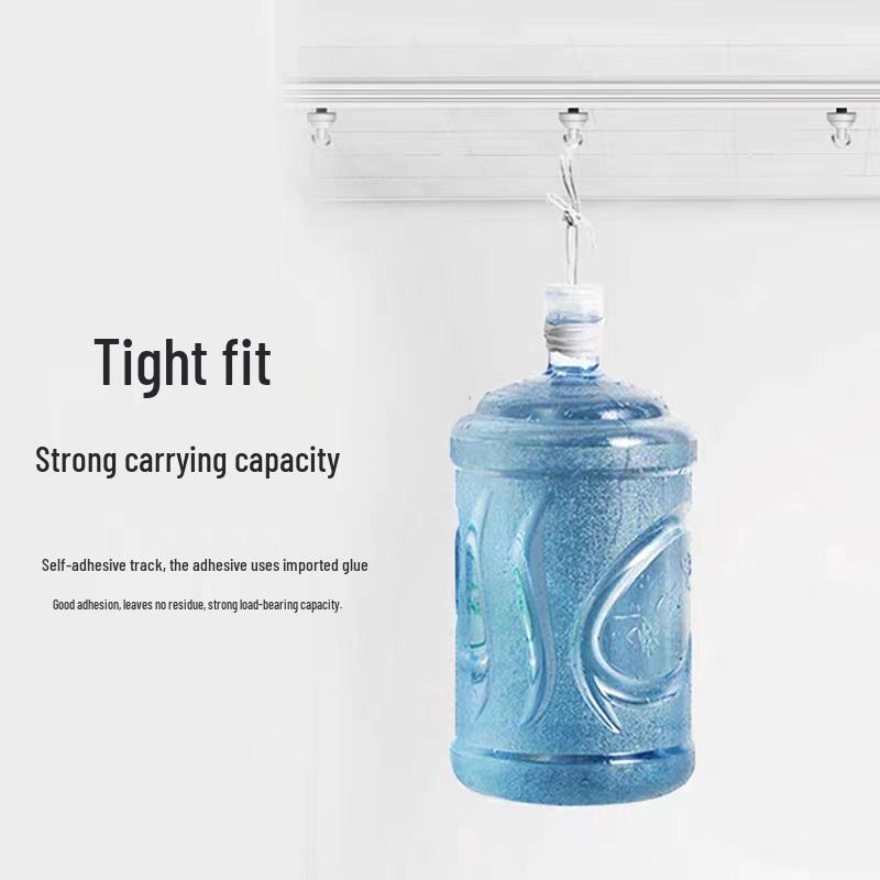 No-Punch Sliding Curtain Track: Silent Ultra-Thin Self-Adhesive Rail for Bay Windows & Dormitory Walls