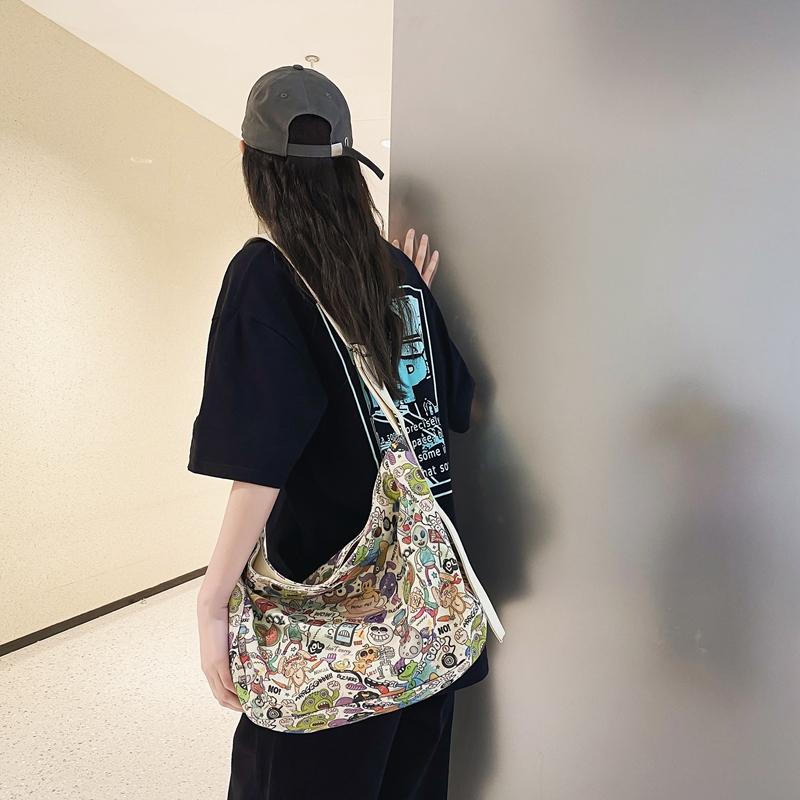 Canvas Shoulder Women's Tote Bag Ladies Simple Casual Large Capacity Designer Handbags for Women Travel Solid Shopper Bag