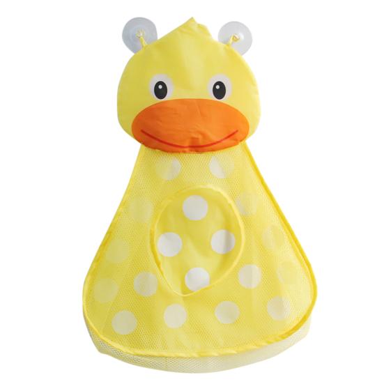 

Cute Cartoon Frog Duck Baby Kids Bath Toy Bathroom Mesh Bag Organizer Holder жовтий
