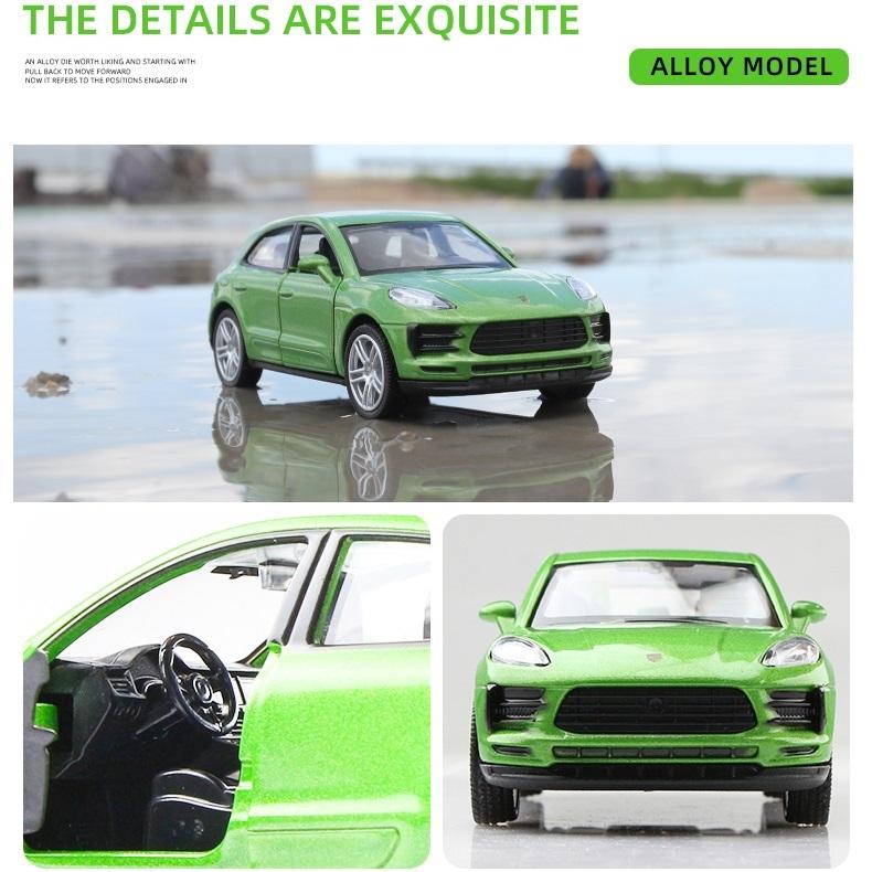 Porsche Macan S 2019 City SUV Simulation Diecast & Toy Vehicles Pull Back Car RMZ City 1:36 Alloy Model Gifts For Children