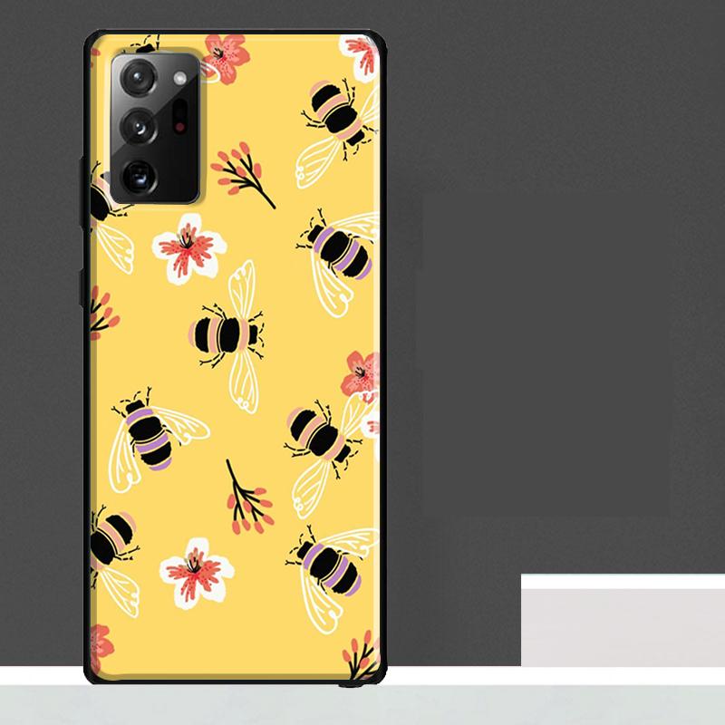 

Bee Art Case For Samsung Galaxy S25 Ultra S23 S22 S21 S24 Ultra S9 S10 S20 Plus S25 FE Phone Cover Galaxy S9 Plus