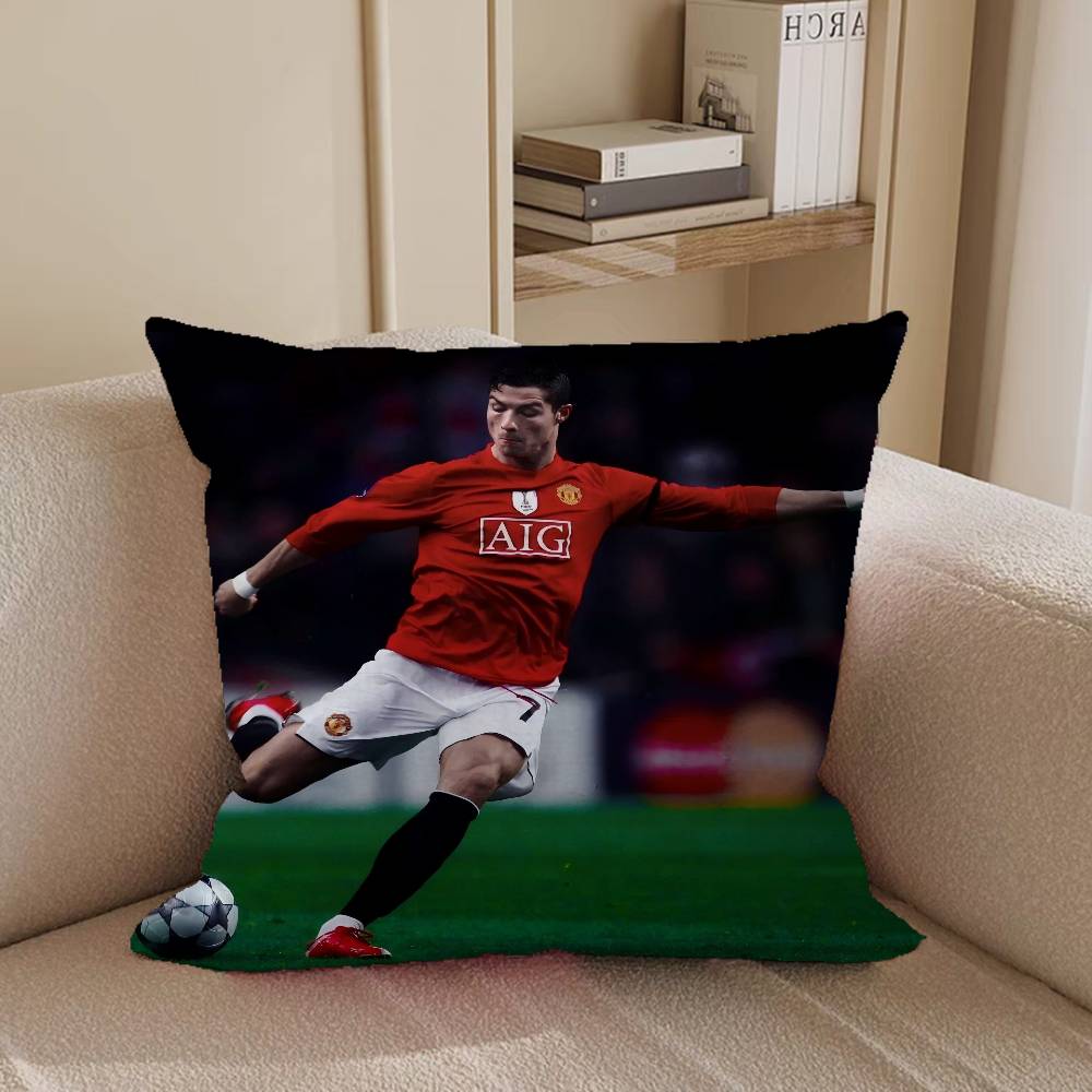 Cristiano Ronaldo Pillow Anime Pillow Sofa Bed Head Pillow Cover Cushion Cover 45x45 Cm Fashion