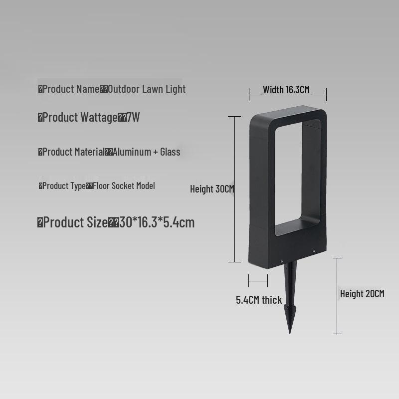 Minimalist LED Garden Lights for Parks and Pathways