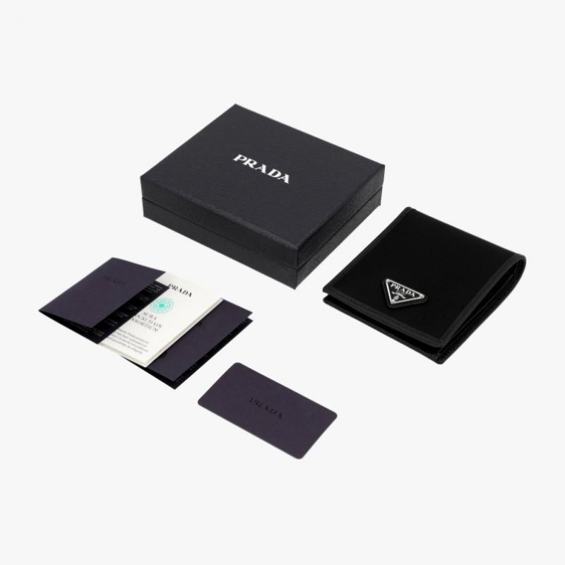 Prada Re Nylon Triangle Logo Wallet 2mo513 2dmh F0002