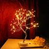 1pc Usb Powred Copper Wire Gold Leaf Lamp Golden Branches Desk Night Lamp for Night Bedroom Living Room Kid Room Decor Lighting