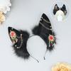 Dark Exotic Jackal Ears Headband Anubis cos Headgear Egyptian Exotic Jackal Ears KC