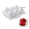 Food Grade Raspberry Mousse Silicone Mold 6 Cavity Baking Mold French Raspberry Fruit Design Reusable Heat Resistant BPA Free