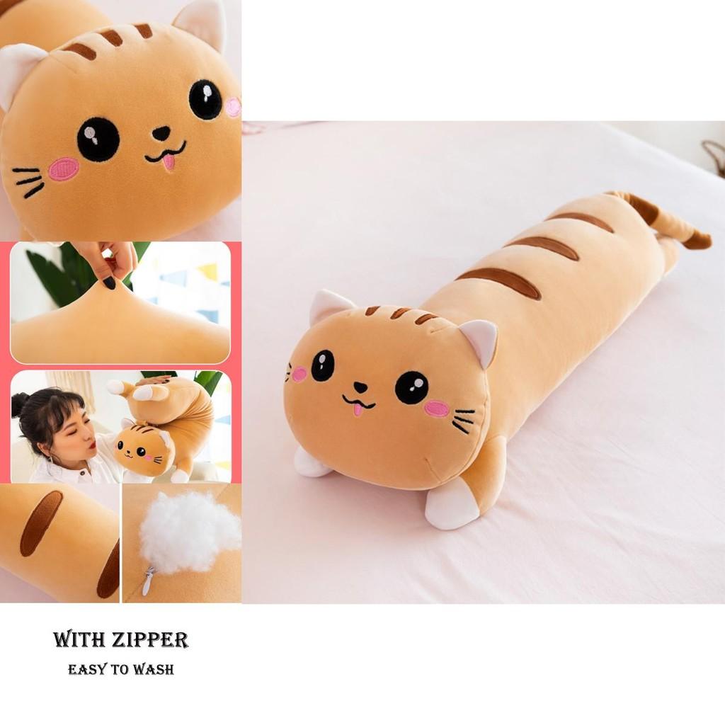 Long Cat Plush Toy Pillow Kids Birthday Gift Home Decor