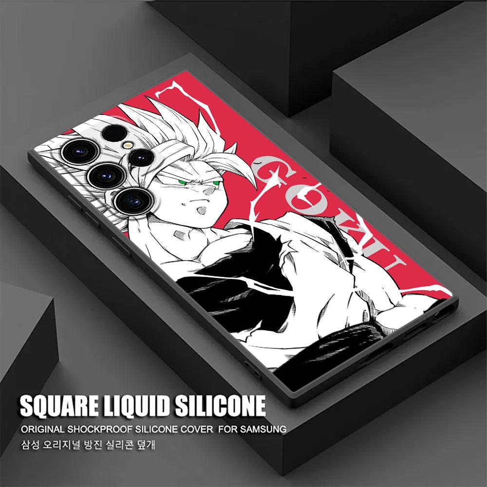 Phone Case For Samsung Galaxy S26 Ultra Cases S25 FE S24 S23 S21 Ultra S20 S24 FE S22 Plus Black Cover Dragons Vegeta Balls Goku