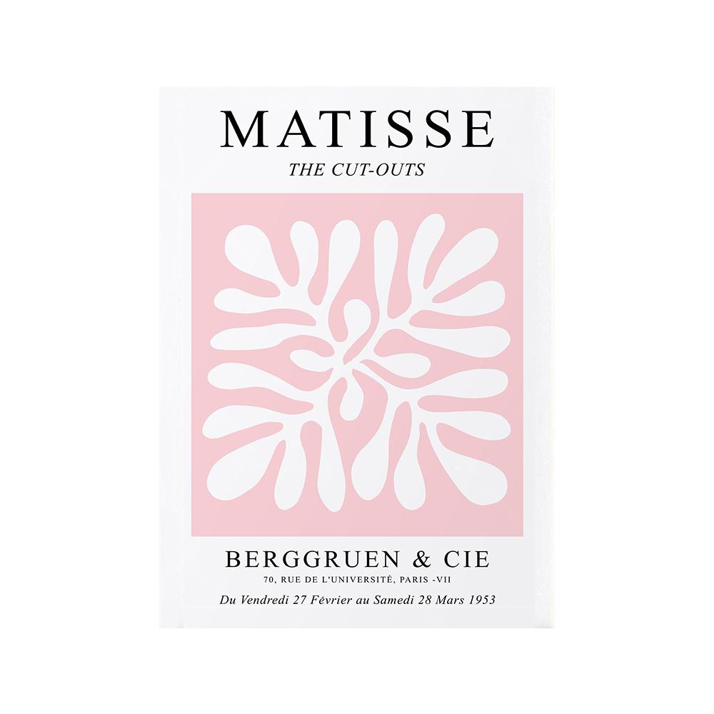 Henri Matisse Wall Art Posters and Prints Blush Salmon Pink Canvas Painting Abstract Line Pictures For Living Room Modern Decor
