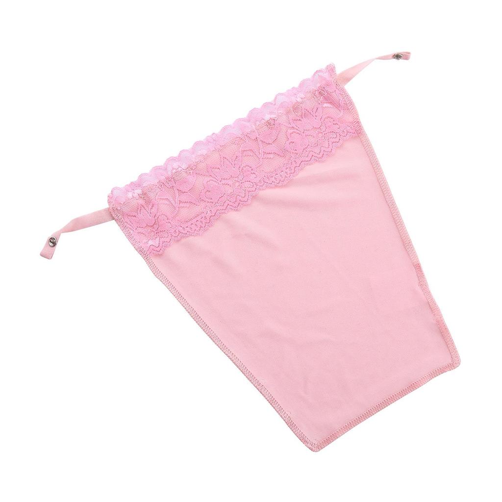 Lace Strapless Modesty Tube Top with Nipple Covers