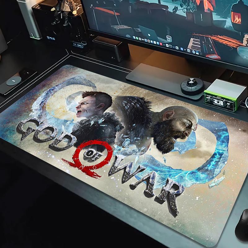 God of War Color Mouse Pad Large Gaming Table Cushion Non-slip Laptop Tablet Big Mousepad XXL Mat Mini PC Playmat With Lock edge