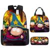 South Park Backpack Learning Stick Of Truth Sout Park Student School Bag Cartoon Lunch Bag Pencil Case