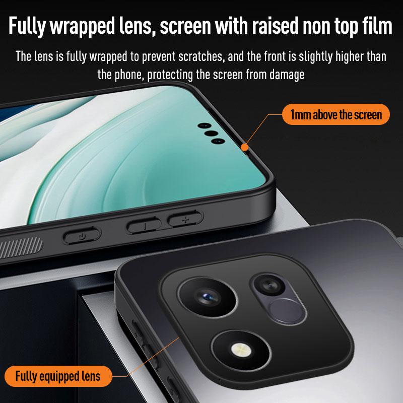 AG Matte Shockproof Case For Huawei Honor 600 Smart Frosted Hard Back Cover For Honor 600 Smart Silicone Soft Frame Bumper Shell