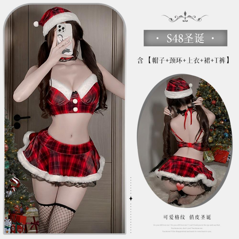 Xianyi Sexy Underwear Sexy Student Clothing Jk Uniform Temptation Three-point Free Christmas Clothing Short Skirt QqnyS48