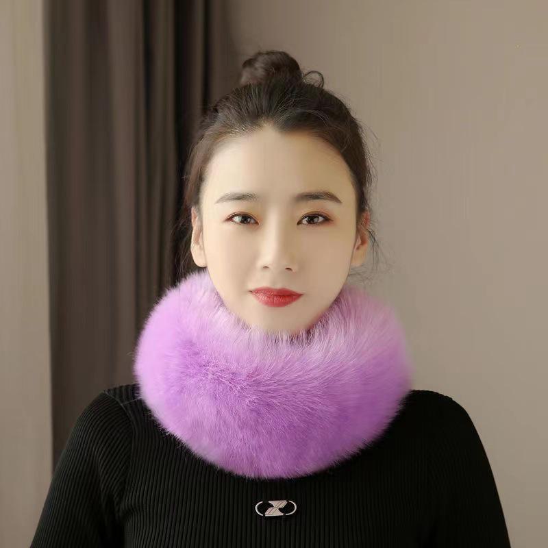 Koreansk Imitationsrävpälssjal: Shanhelian-stil, Tjock varm krage för kvinnor, Höst/Vinter