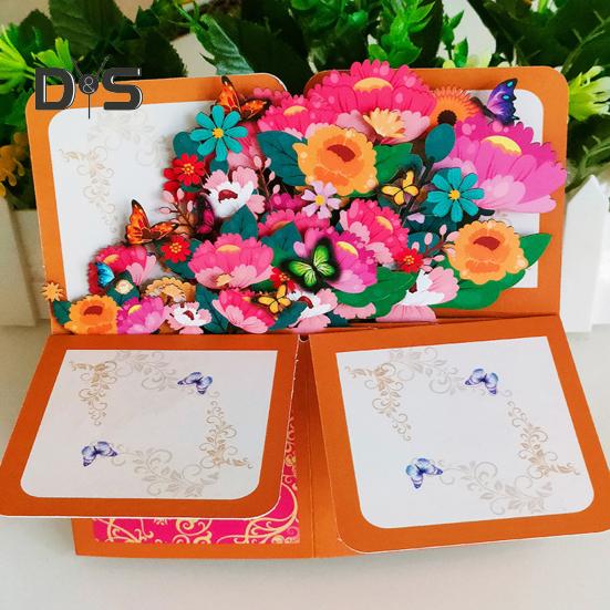 3D Birthday Card Pop-Up Happy Birthday Greeting Card Gift Box with Envelope Handmade Foldable Celebration Card for Family&Friend