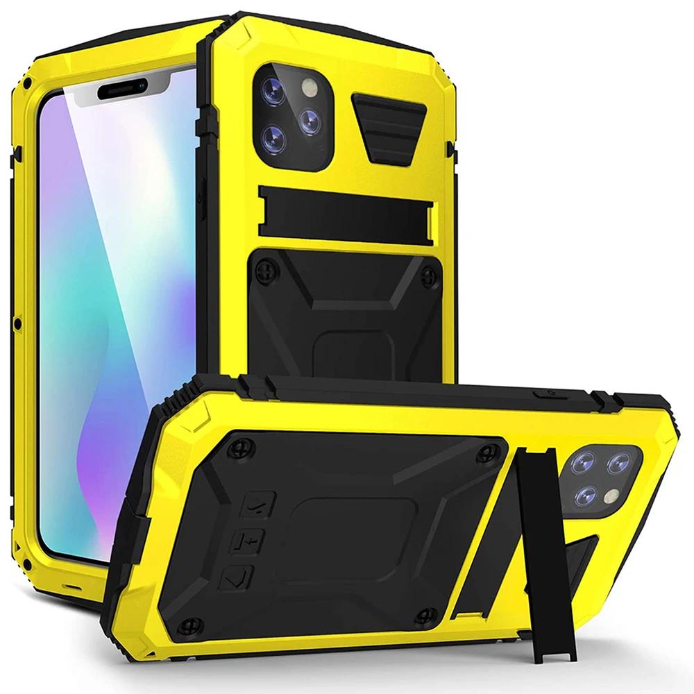 Hybrid Shockproof Protective Case Cover for IPhone 17 16 15 14 11 13 16 12 Mini 360 Full Protect Diamond Glass Metal Silicone