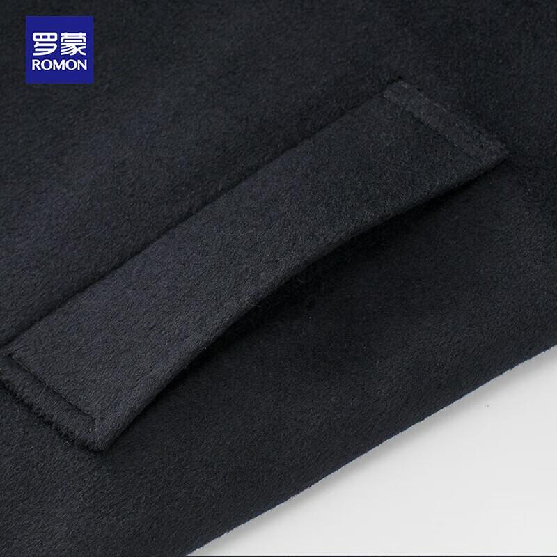 ROMON Men's Mid-length Wool Blend Overcoat