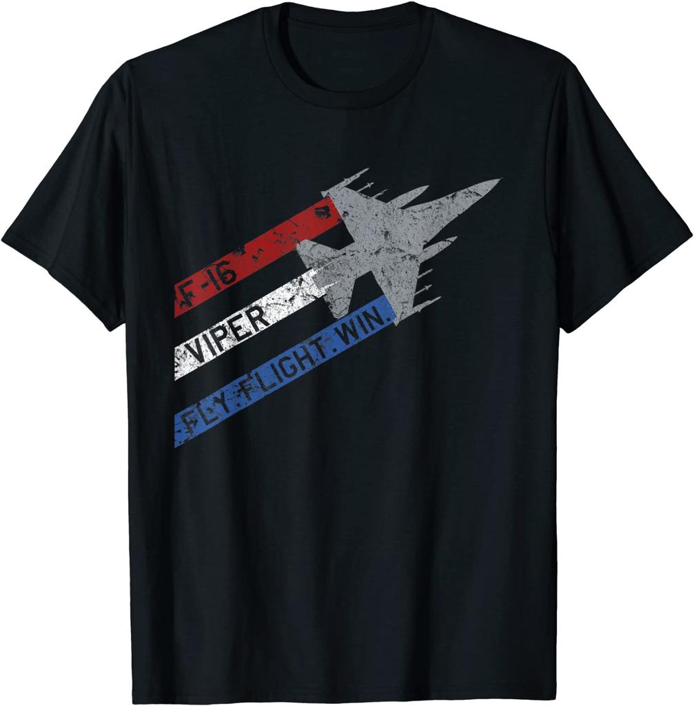 F16 Viper Jet Fighter Airplane Fly Fight Win Unisex TShirt Short Sleeve Casual 100 Cotton ONeck Summer Tees