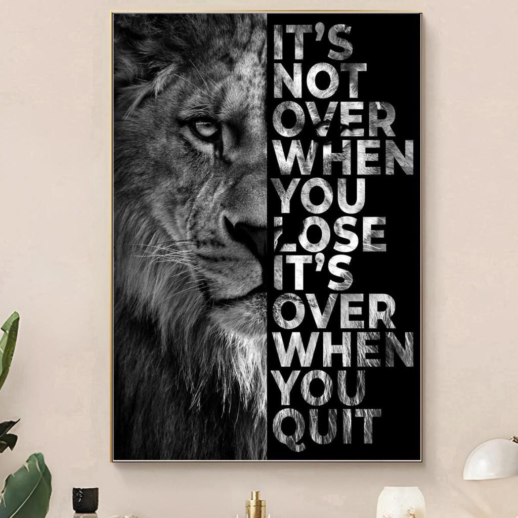 Framed Tiger Art Poster for Living Room, Bedroom, Office Decor