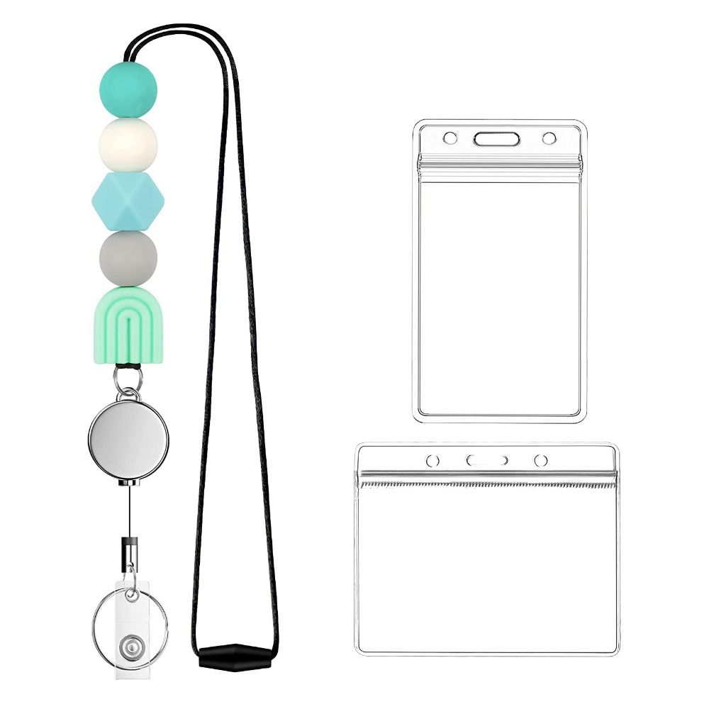 

Reusable Daisy Beads Lanyards Fashion Hanging Rope ID Card Badge Lanyard Staffs Style 6