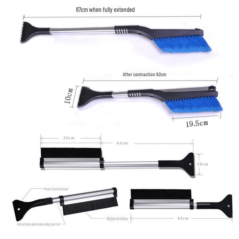 Telescopic Car Snow Shovel and Scraper - Multifunctional Tool for Ice Removal and Defrosting