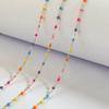Romantic 14K Gold Filled Chain Colorful Enamel DIY Bracelet Necklace Chain for Summer Jewelry Making