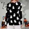 Women's Daily Casual Long-sleeved Printed O-neck Top