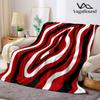 Rot Schwarz Wirbel Marmor Flanell Decke Warm Weich Halloween Weihnachten Dekorative Sofa Warm Gemütlich Ganzjahres Geschenk