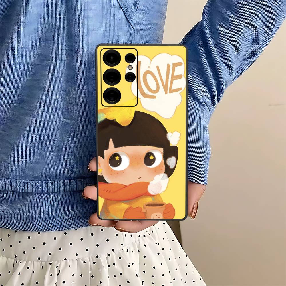 INS A Mao Phone Case For Samsung S 24 Fe 25 Ultra Plus 20 Lite 21 30 22 23 24 22 Ultra 5G Fundas